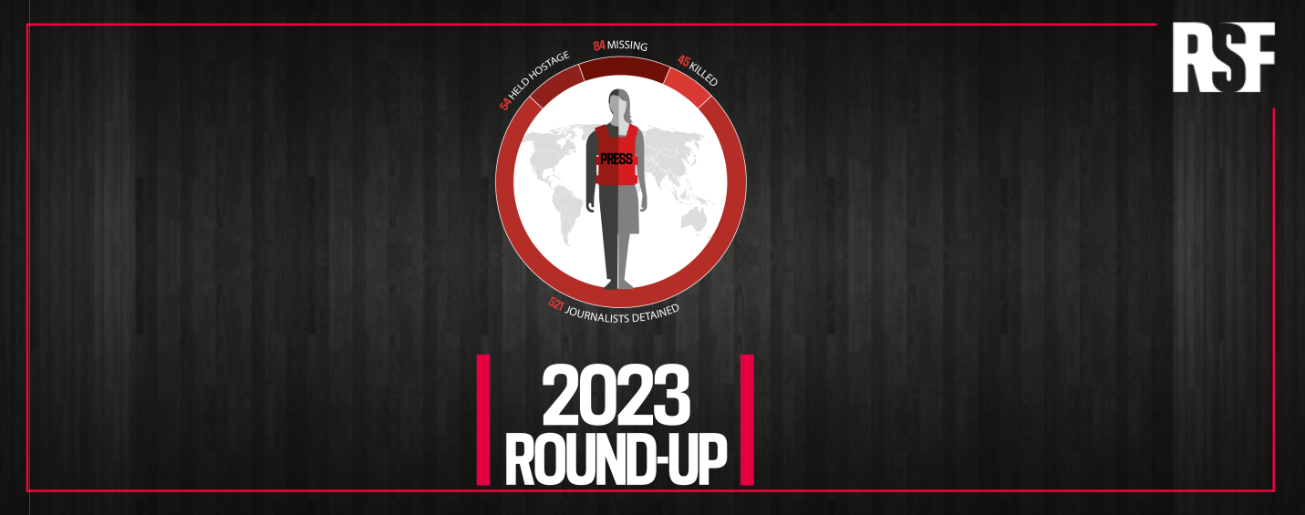 RSF’s 2023 Round-up: 45 journalists killed in the line of duty worldwide – a drop despite the tragedy in Gaza