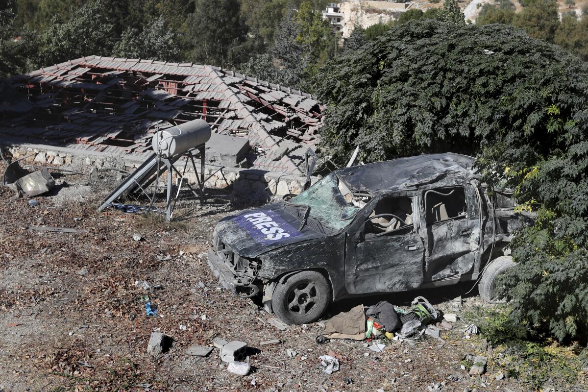 Three Journalists Killed in Israeli Airstrike on Southern Lebanon