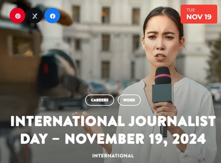 International Journalist Day – November 19, 2024