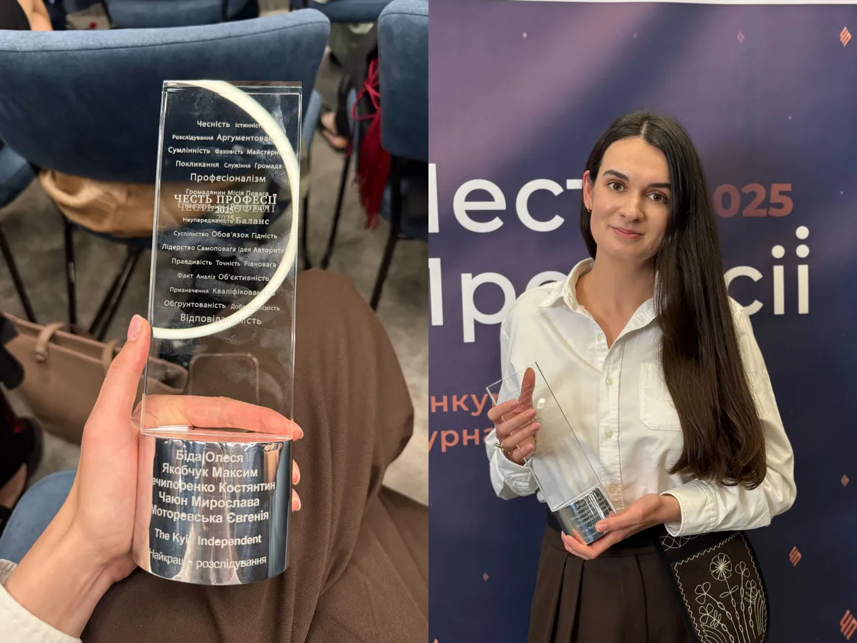 The Kyiv Independent’s Investigative Work Recognized with Ukrainian Journalism Award