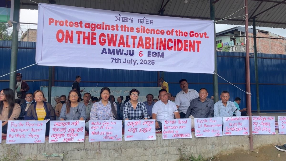 Silenced in Transit: Manipur Journalists Protest Government Inaction