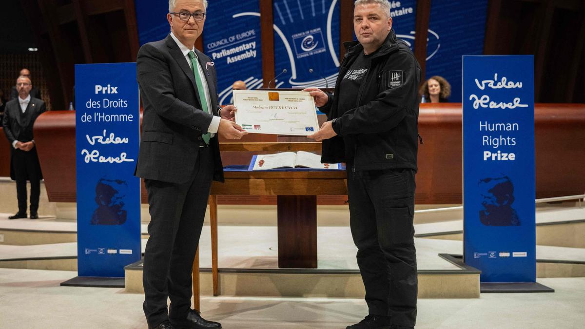 Ukrainian Journalist Maksym Butkevych Awarded Vaclav Havel Human Rights Prize
