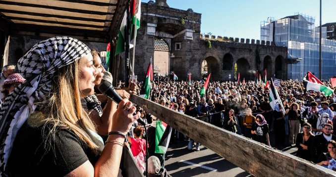 Rome Protest Sees The Palestine Chronicle Honor Gaza Journalists