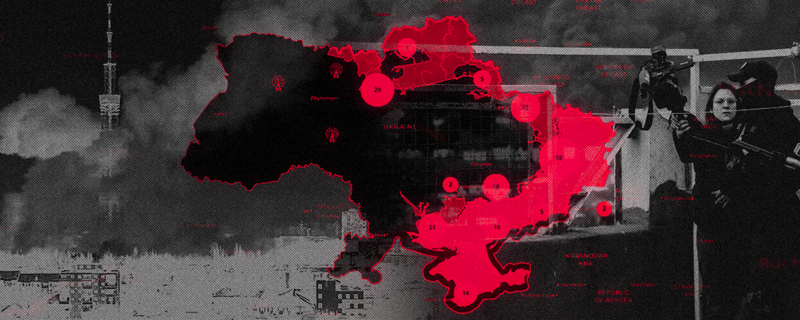 RSF Documents Over 175 Journalists Abused in Ukraine Conflict